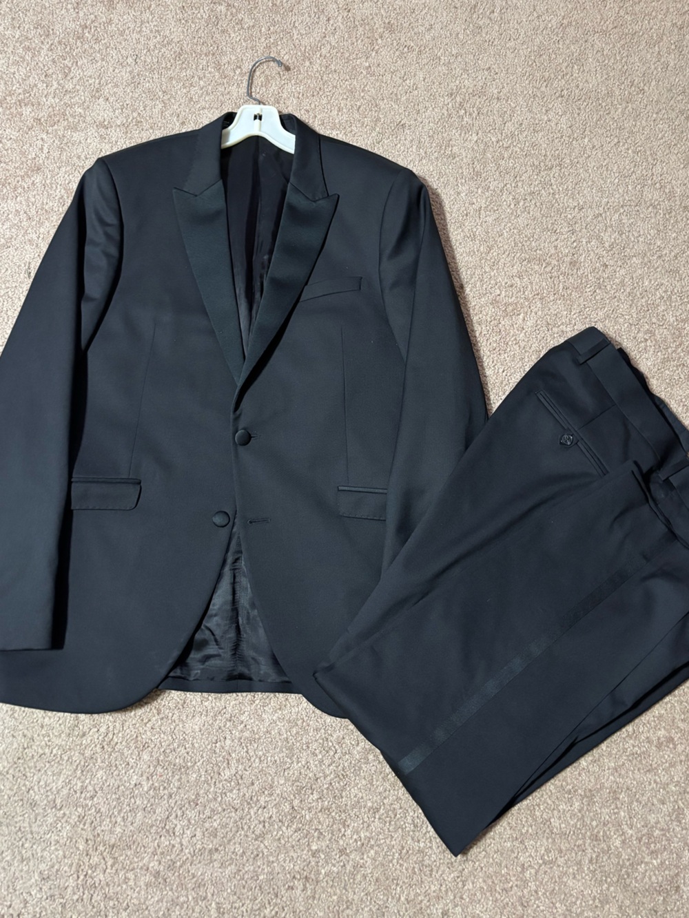 Tiger of Sweden Black Satin-Lapel Tuxedo Jacket and Pants